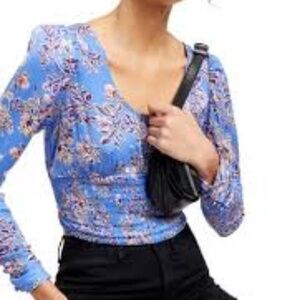 Free People Santiago Print Blouse